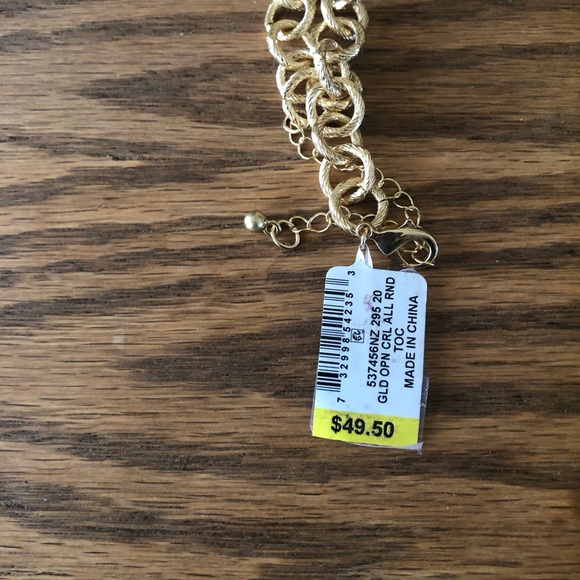 SOLD Charter Club Gold Tone Chain Link Necklace NWT - Picture 7 of 7